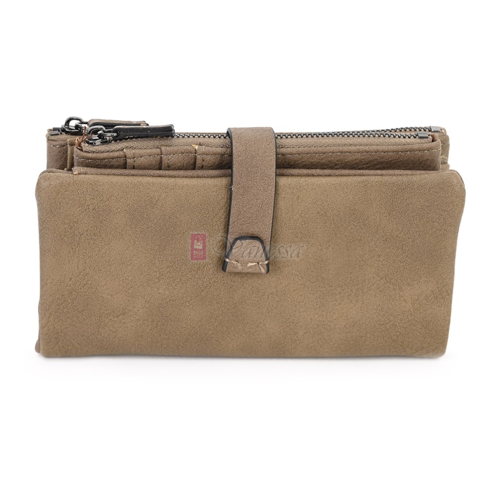 Средно дамско портмоне от висококачествена еко кожа в бежов цвят Код: 432-1 Средно дамско портмоне от висококачествена еко кожа в бежов цвят Код: 432-1