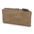 Средно дамско портмоне от висококачествена еко кожа в бежов цвят Код: 432-1