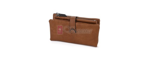 Средно дамско портмоне от висококачествена еко кожа в кафяв цвят Код: 432-1 Средно дамско портмоне от висококачествена еко кожа в кафяв цвят Код: 432-1