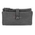 Средно дамско портмоне от висококачествена еко кожа в тъмносив цвят Код: 432-1