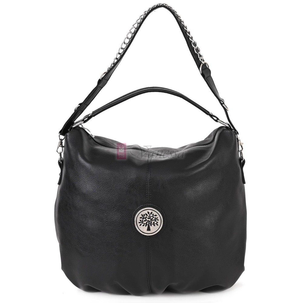 Ежедневна дамска чанта от еко кожа, в черен цвят. Код: 453 Ежедневна дамска чанта от еко кожа, в черен цвят. Код: 453