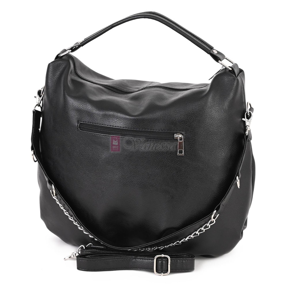 Ежедневна дамска чанта от еко кожа, в черен цвят. Код: 453 Ежедневна дамска чанта от еко кожа, в черен цвят. Код: 453