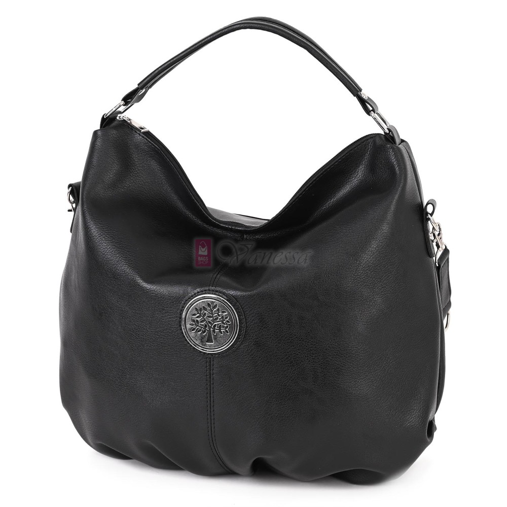 Ежедневна дамска чанта от еко кожа, в черен цвят. Код: 453 Ежедневна дамска чанта от еко кожа, в черен цвят. Код: 453