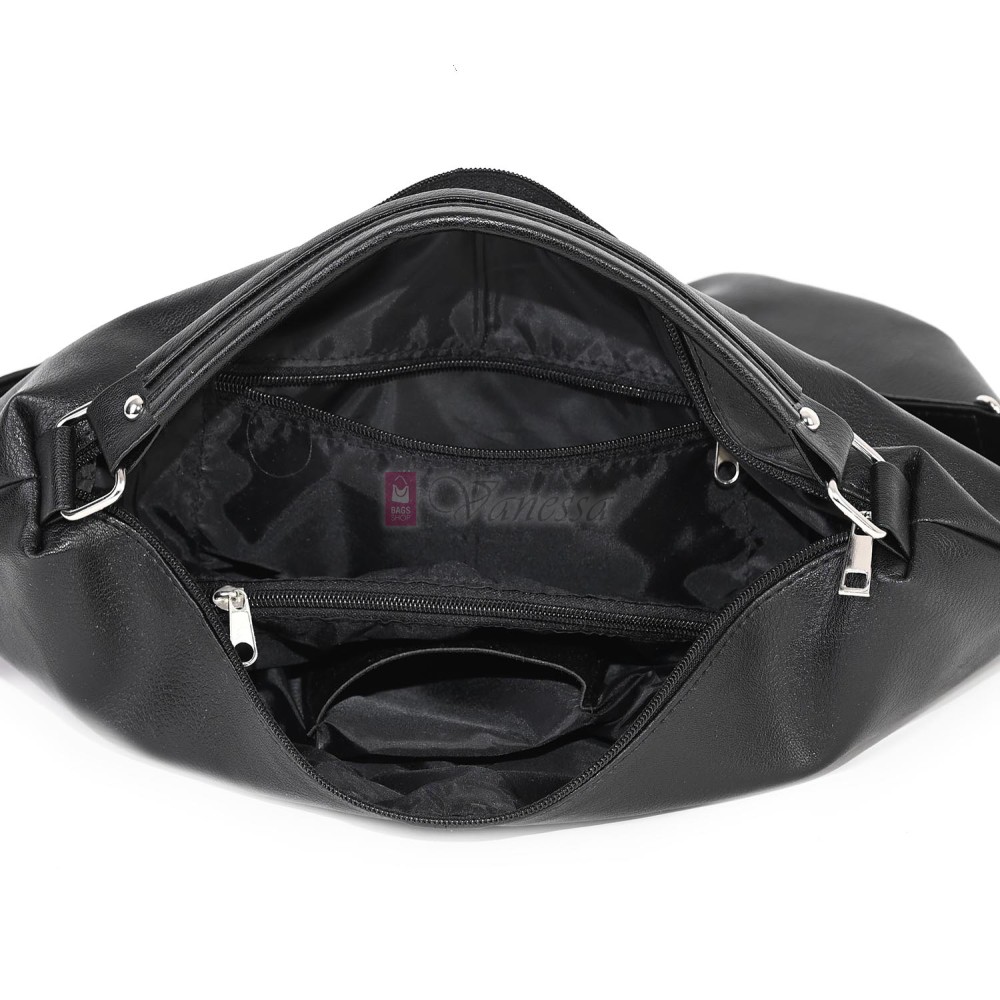 Ежедневна дамска чанта от еко кожа, в черен цвят. Код: 453 Ежедневна дамска чанта от еко кожа, в черен цвят. Код: 453