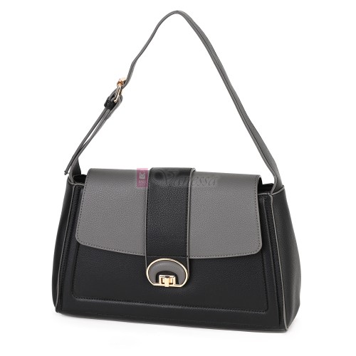 Дамска чанта от екологична кожа в черен цвят. Код: MC453