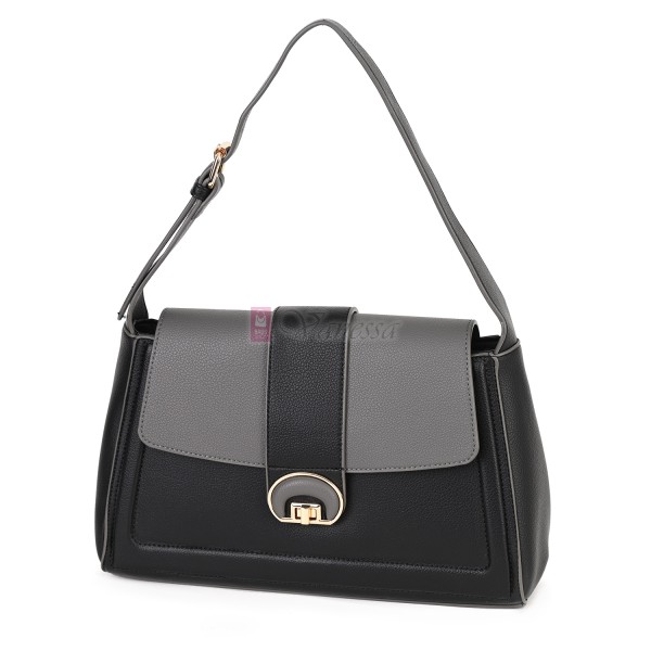 Дамска чанта от екологична кожа в черен цвят. Код: MC453