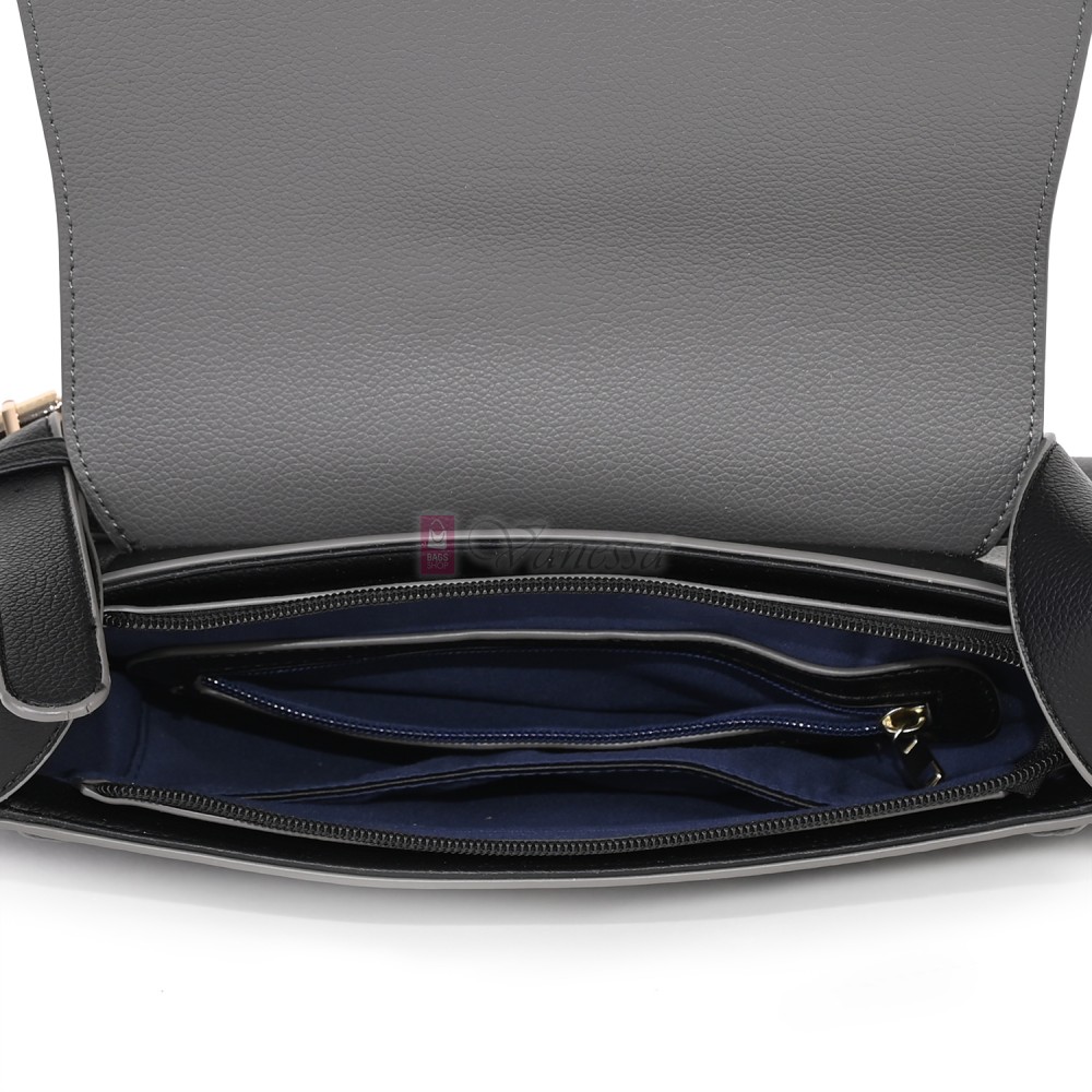 Дамска чанта от екологична кожа в черен цвят. Код: MC453