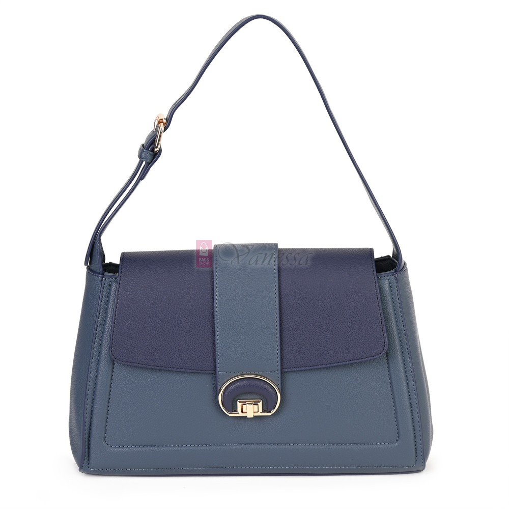 Дамска чанта от екологична кожа в син цвят. Код: MC453