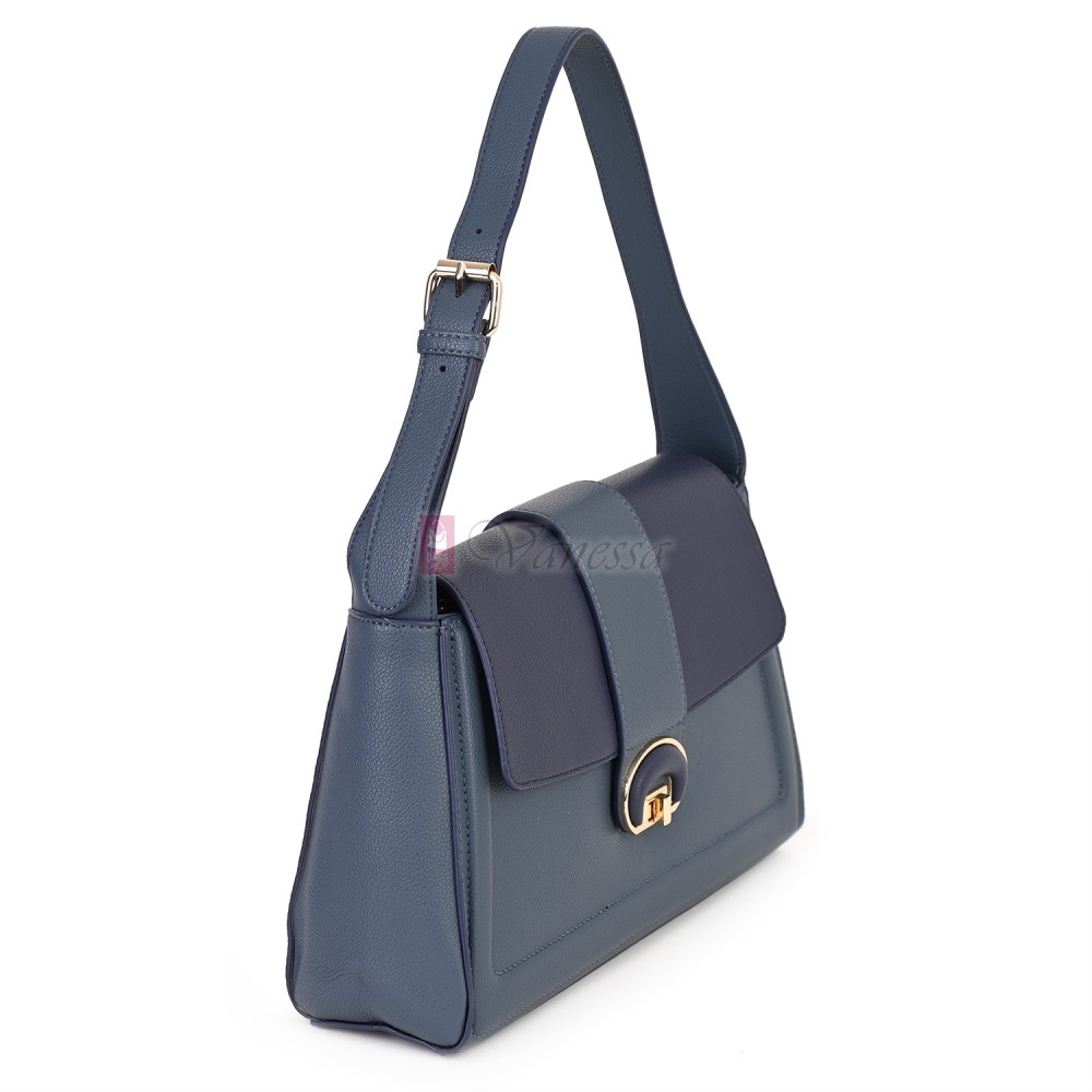 Дамска чанта от екологична кожа в син цвят. Код: MC453