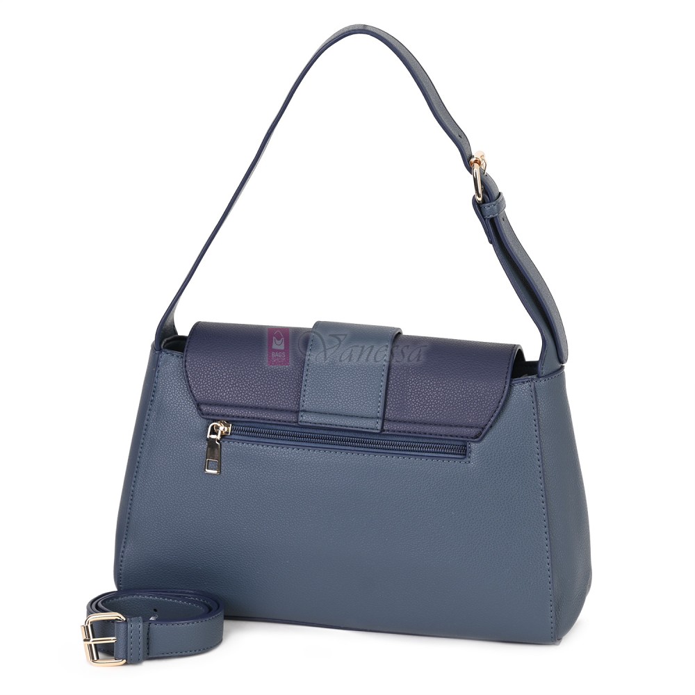 Дамска чанта от екологична кожа в син цвят. Код: MC453