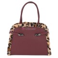  Дамска чанта от екологична кожа в цвят бордо. Код: 461