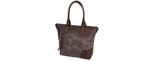  Дамска чанта от еко кожа в кафяв цвят. Код: 472