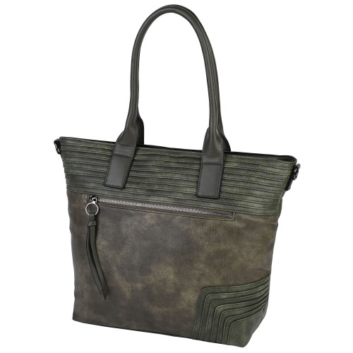 Дамска чанта от еко кожа в зелен цвят. Код: 472