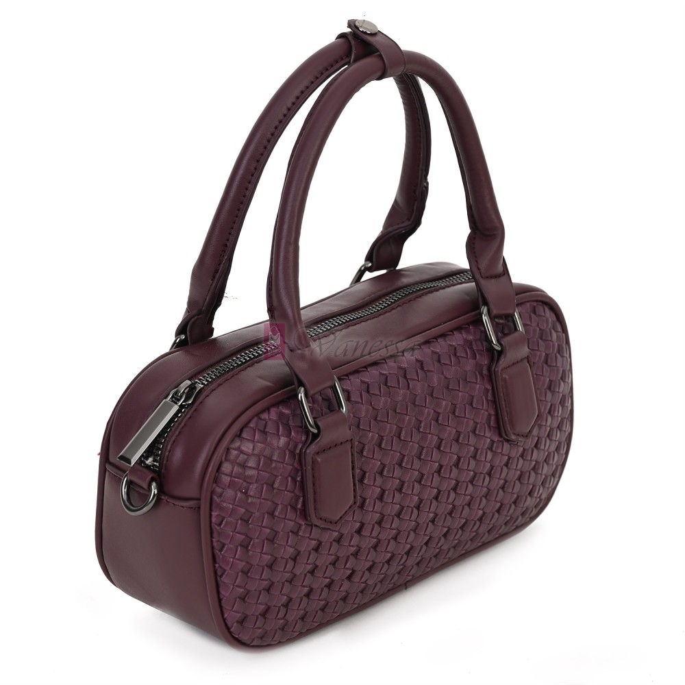 Малка дамска чанта от еко кожа, в цвят бордо. Код: 478 Малка дамска чанта от еко кожа, в цвят бордо. Код: 478