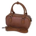 Малка дамска чанта от еко кожа, в кафяв цвят. Код: 478