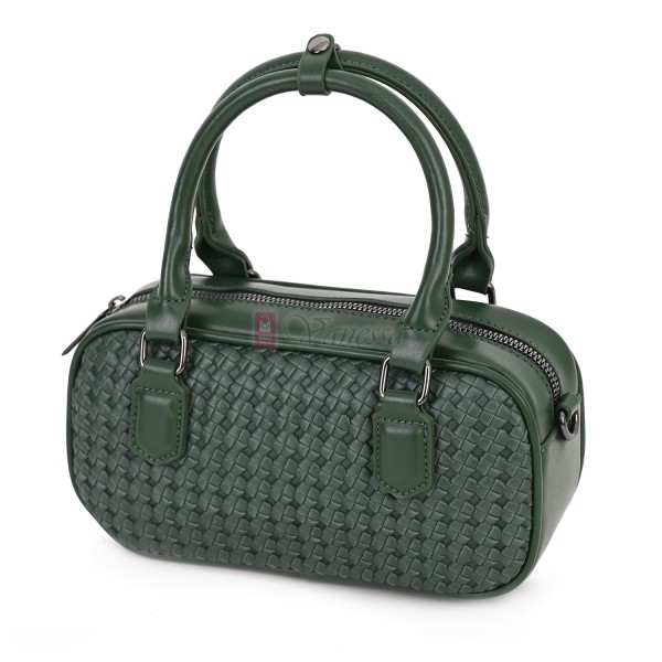 Малка дамска чанта от еко кожа, в зелен цвят. Код: 478