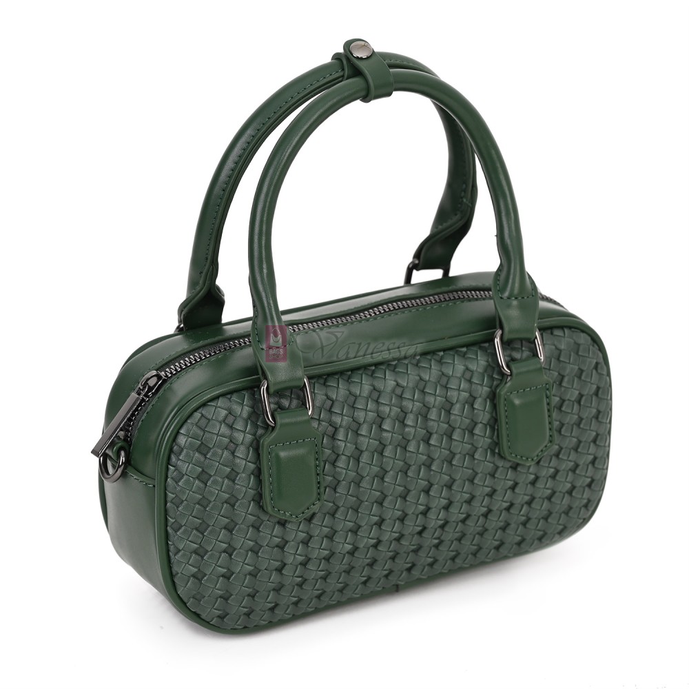 Малка дамска чанта от еко кожа, в зелен цвят. Код: 478 Малка дамска чанта от еко кожа, в зелен цвят. Код: 478