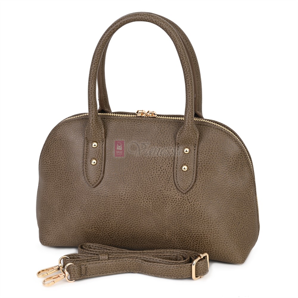 Малка дамска чанта от еко кожа, в тъмнобежов цвят. Код: 483