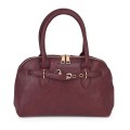 Малка дамска чанта от еко кожа, в цвят бордо. Код: 483