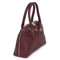 Малка дамска чанта от еко кожа, в цвят бордо. Код: 483