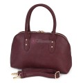 Малка дамска чанта от еко кожа, в цвят бордо. Код: 483