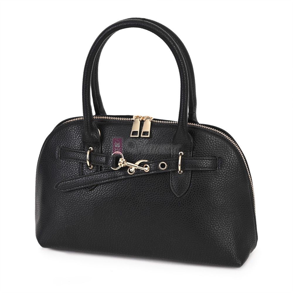 Малка дамска чанта от еко кожа, в черен цвят. Код: 483