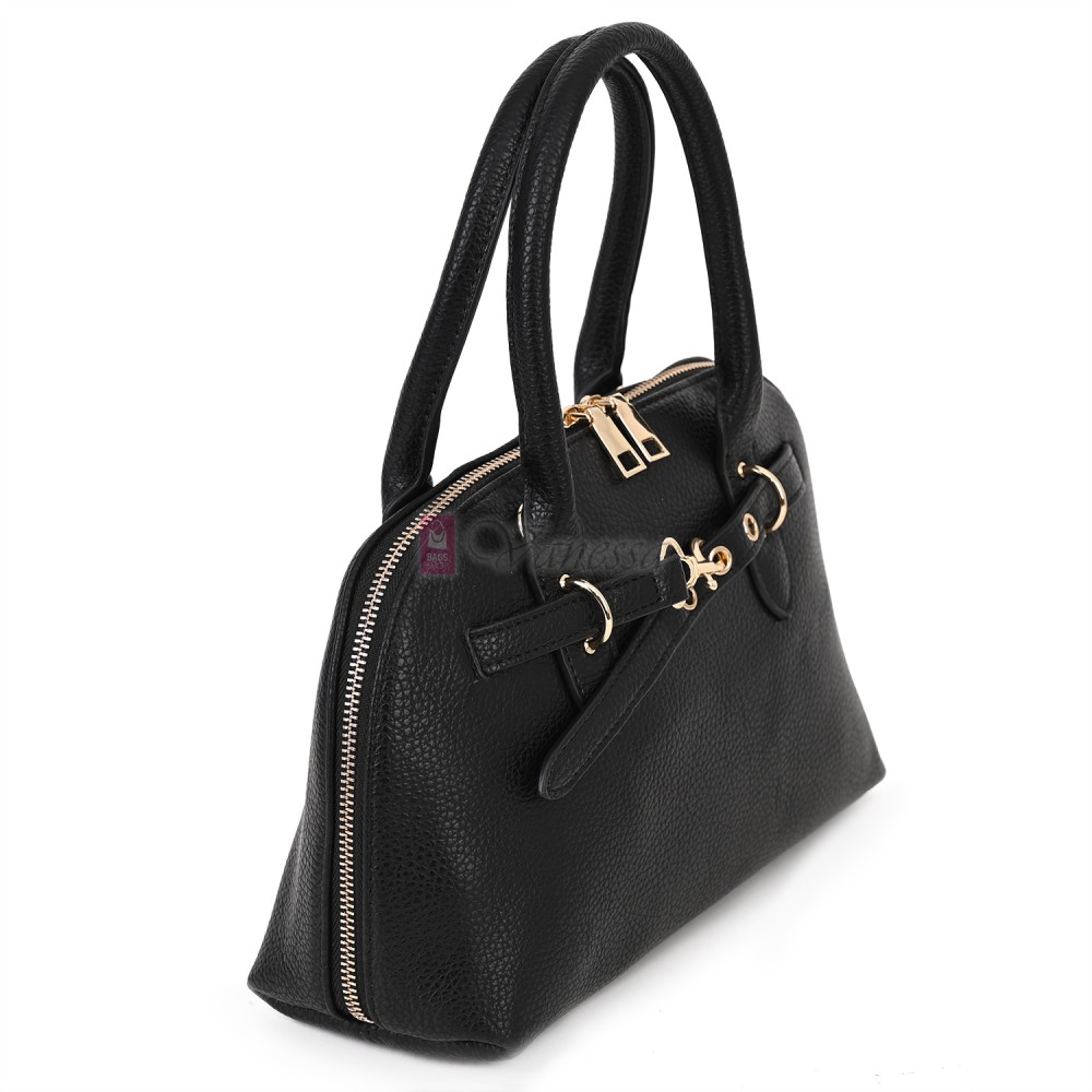 Малка дамска чанта от еко кожа, в черен цвят. Код: 483