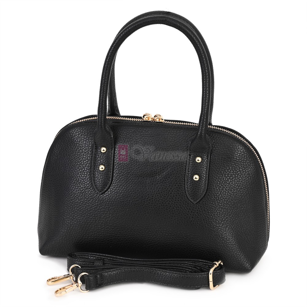 Малка дамска чанта от еко кожа, в черен цвят. Код: 483