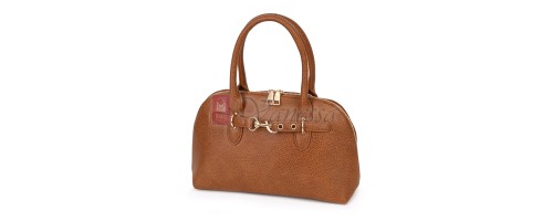 Малка дамска чанта от еко кожа, в кафяв цвят. Код: 483