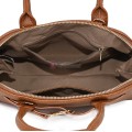 Малка дамска чанта от еко кожа, в кафяв цвят. Код: 483