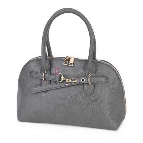 Малка дамска чанта от еко кожа, в сив цвят. Код: 483