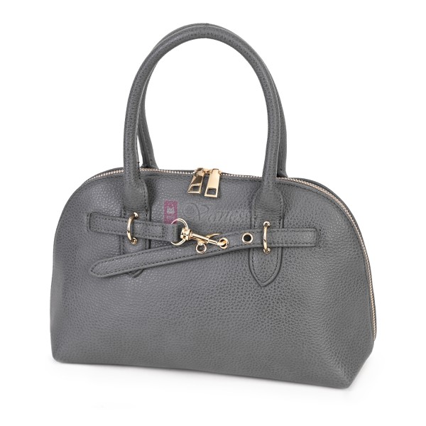 Малка дамска чанта от еко кожа, в сив цвят. Код: 483