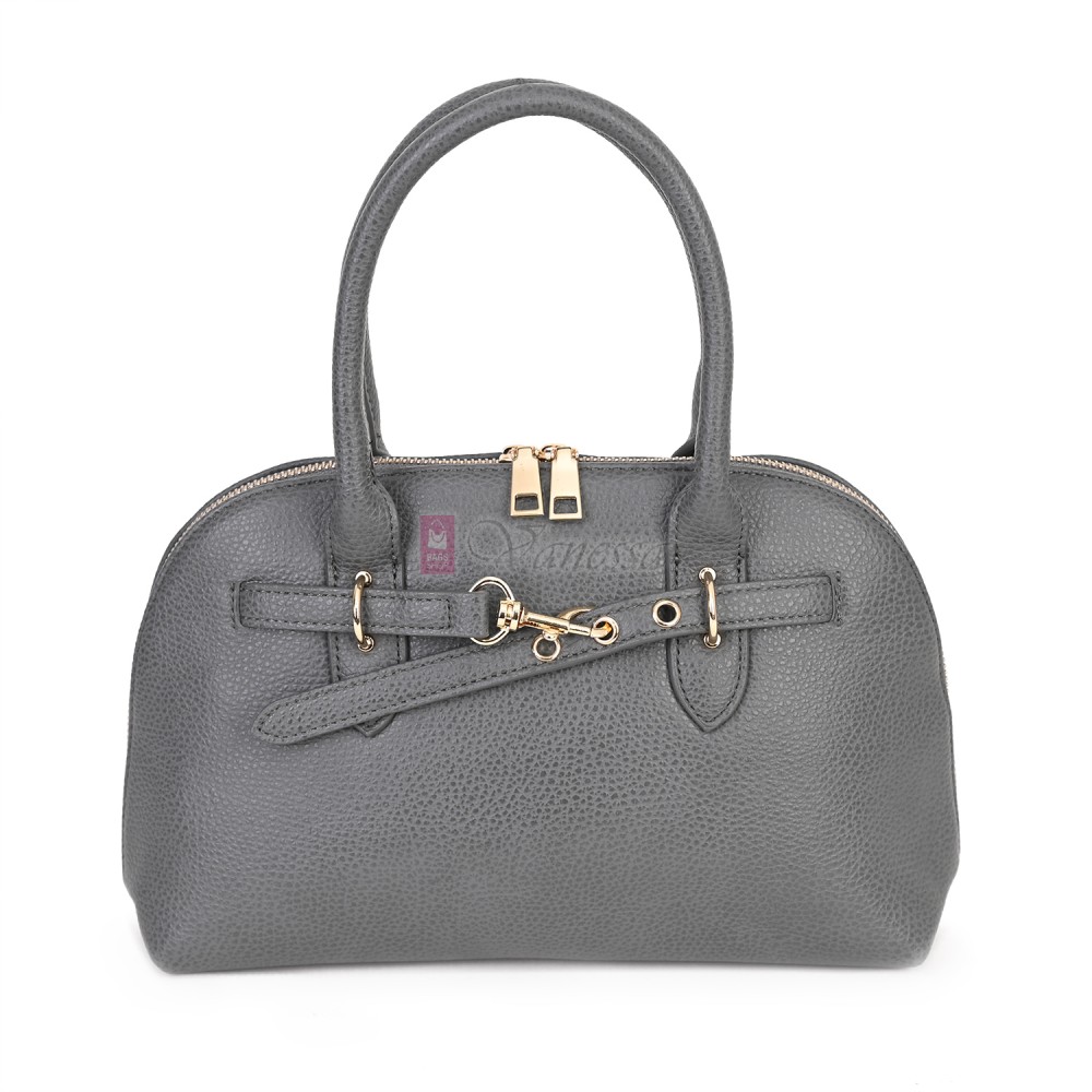 Малка дамска чанта от еко кожа, в сив цвят. Код: 483