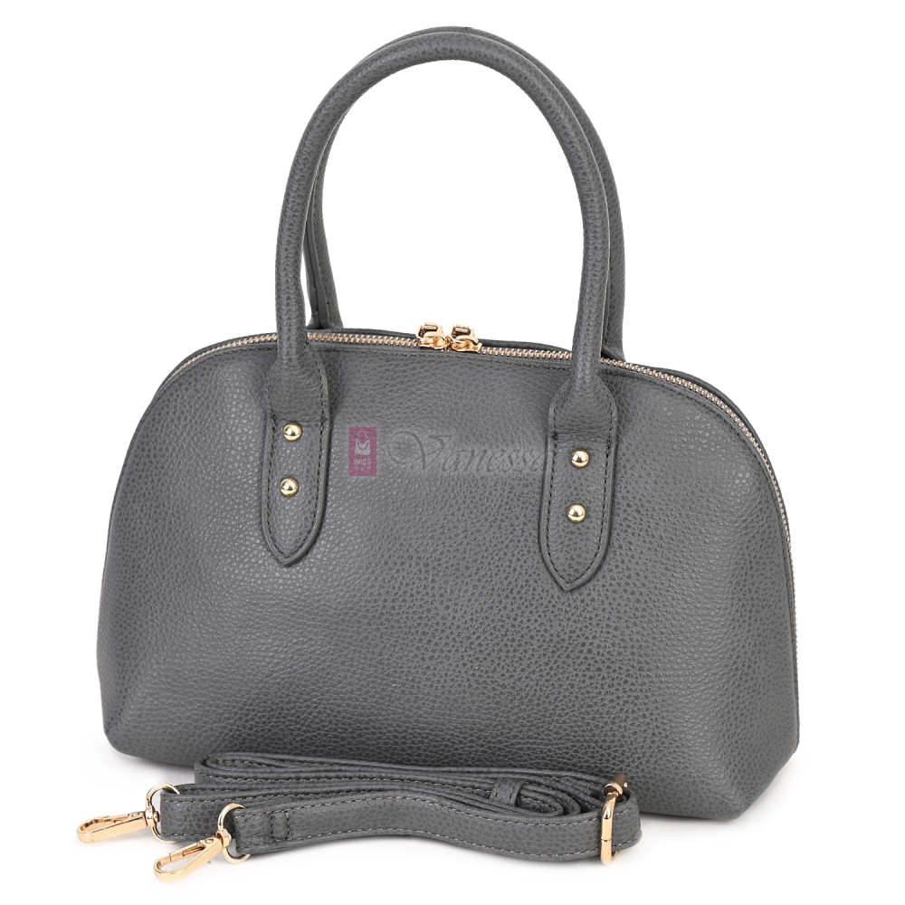 Малка дамска чанта от еко кожа, в сив цвят. Код: 483