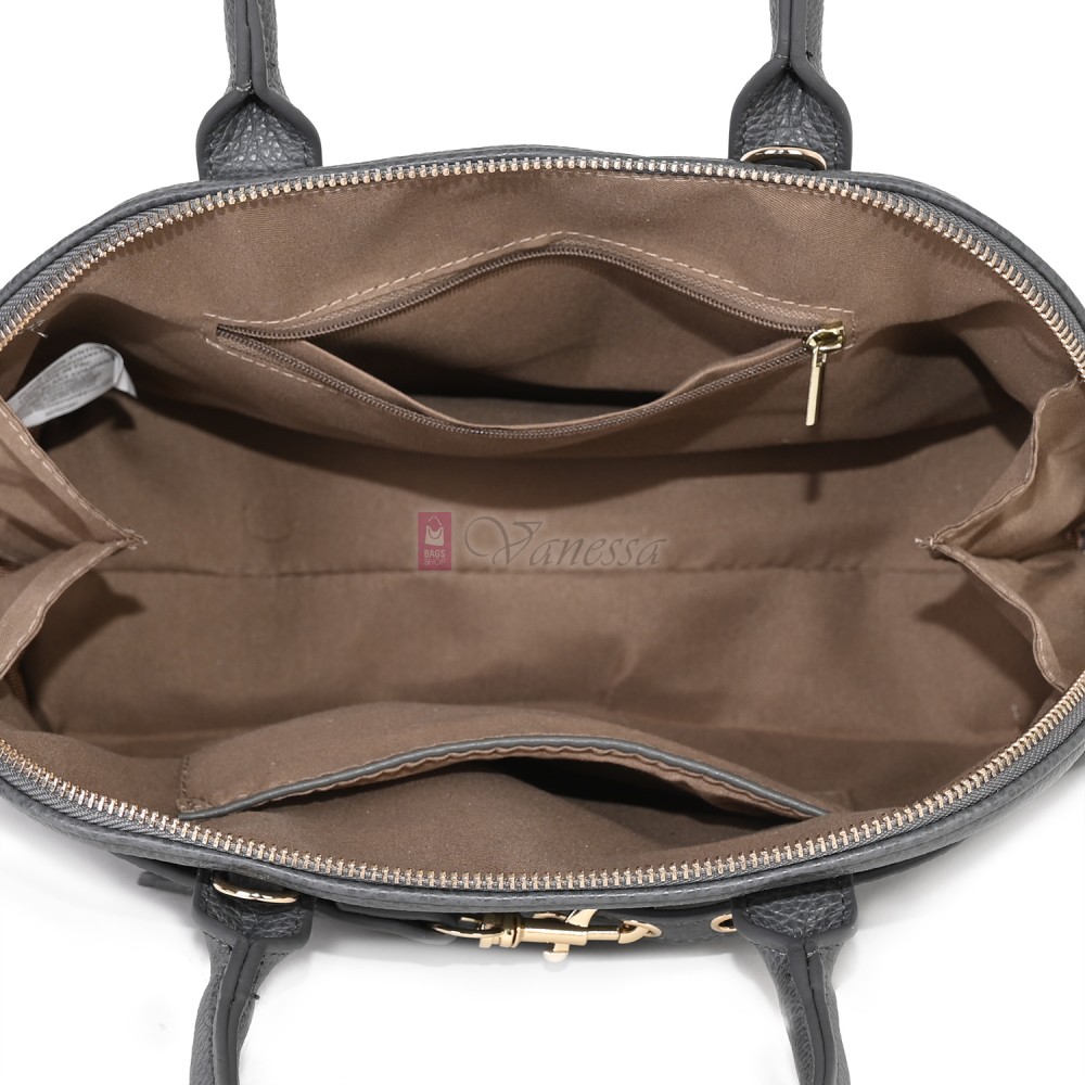 Малка дамска чанта от еко кожа, в сив цвят. Код: 483