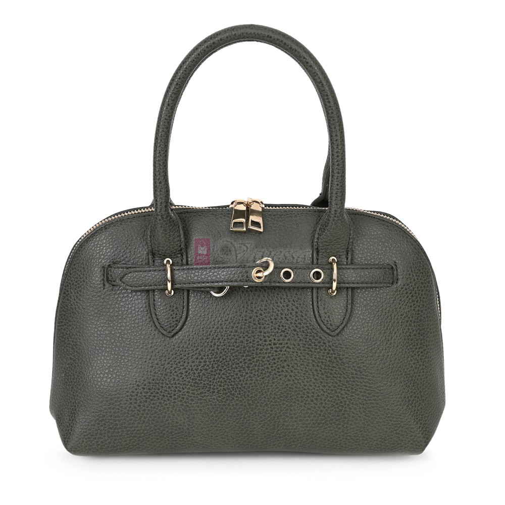 Малка дамска чанта от еко кожа, в зелен цвят. Код: 483