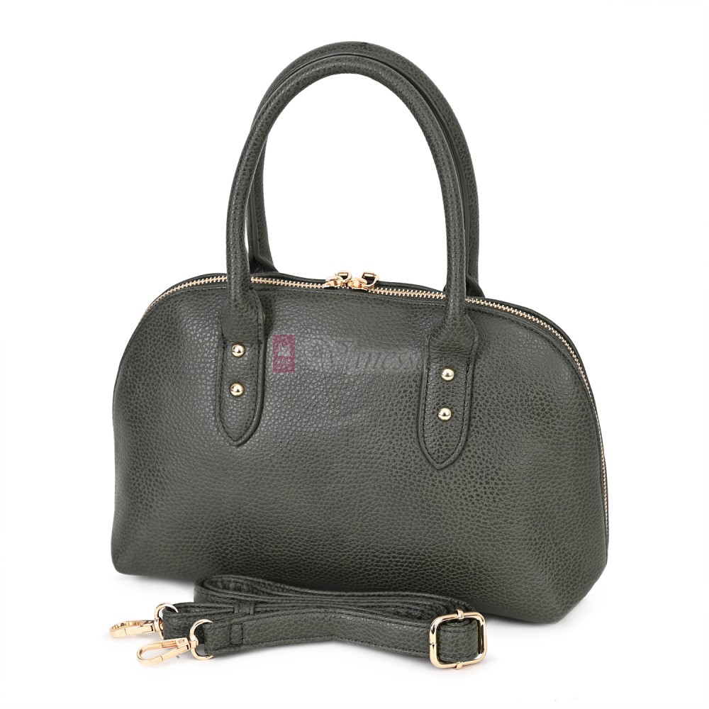 Малка дамска чанта от еко кожа, в зелен цвят. Код: 483