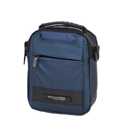 Мъжка чанта от текстил в син цвят Код: 498