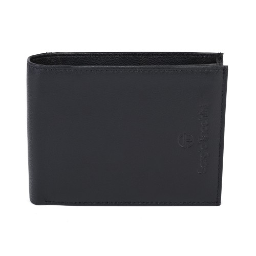 Мъжко портмоне от естествена кожа в черен цвят. КОД: 50029