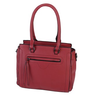  Дамска чанта от еко кожа в червен цвят. Код: 5004
