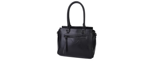  Дамска чанта от еко кожа в черен цвят. Код: 5004