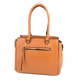  Дамска чанта от еко кожа в оранжев цвят. Код: 5004