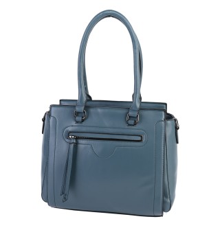  Дамска чанта от еко кожа в син цвят. Код: 5004
