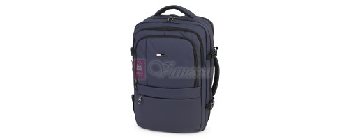 Мъжка раница от висококачествен текстил, в тъмносин цвят. Код 5010