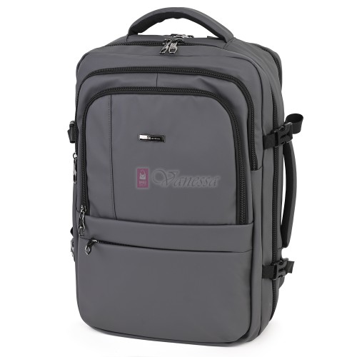 Мъжка раница от висококачествен текстил, в сив цвят. Код 5010