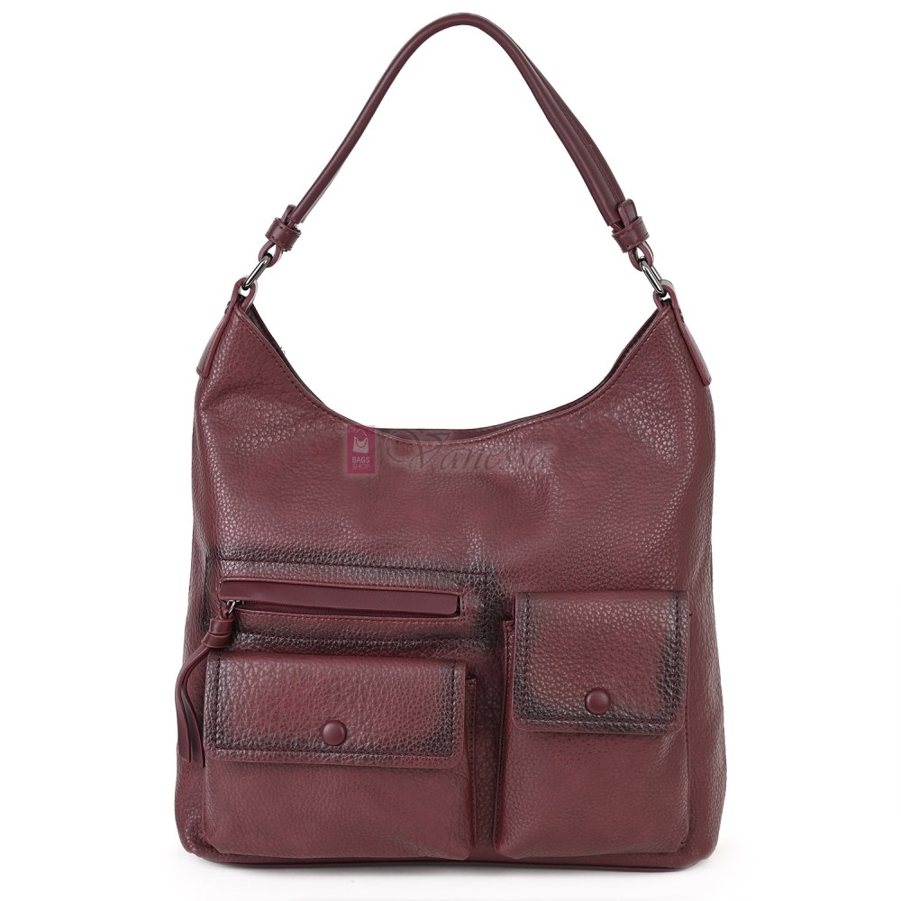 Ежедневна дамска чанта от еко кожа, в цвят бордо. Код: MC507 Ежедневна дамска чанта от еко кожа, в цвят бордо. Код: MC507