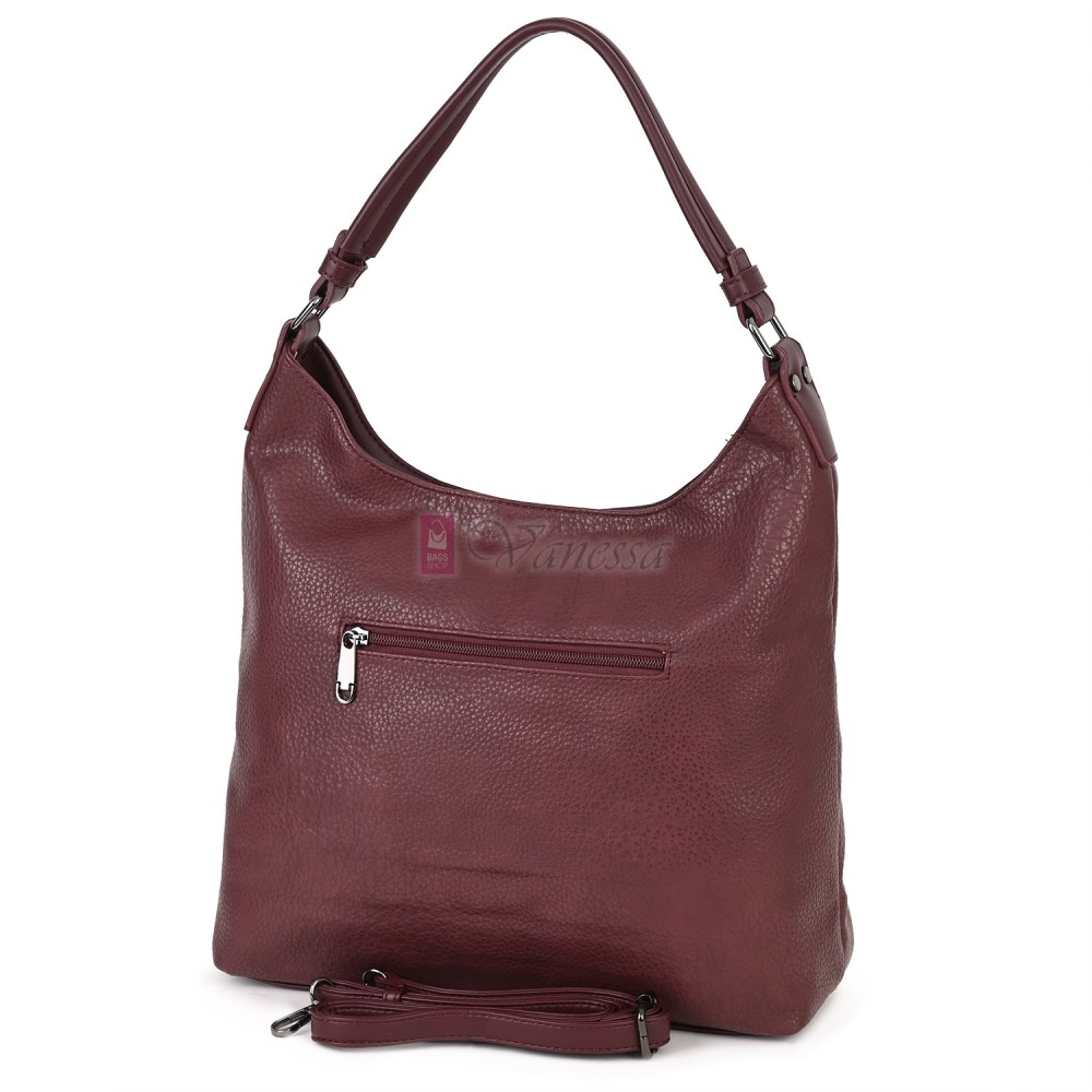 Ежедневна дамска чанта от еко кожа, в цвят бордо. Код: MC507 Ежедневна дамска чанта от еко кожа, в цвят бордо. Код: MC507