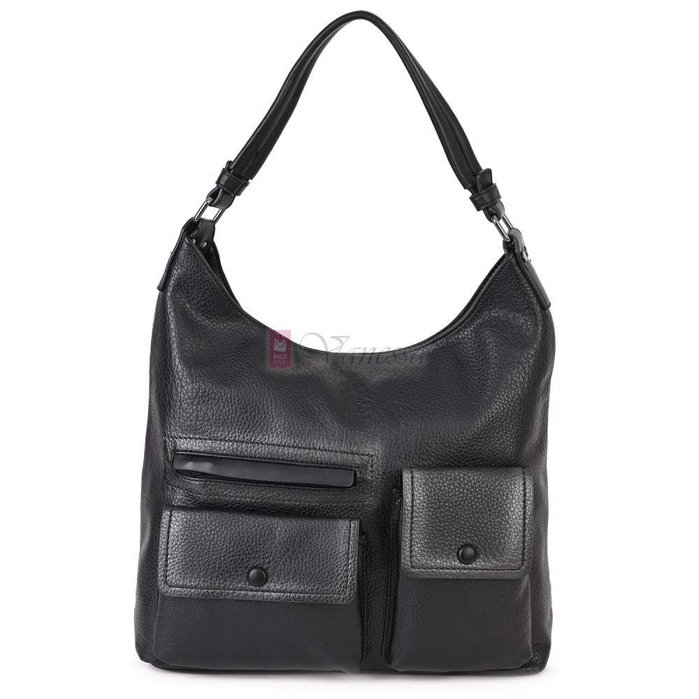 Ежедневна дамска чанта от еко кожа, в черен цвят. Код: MC507 Ежедневна дамска чанта от еко кожа, в черен цвят. Код: MC507