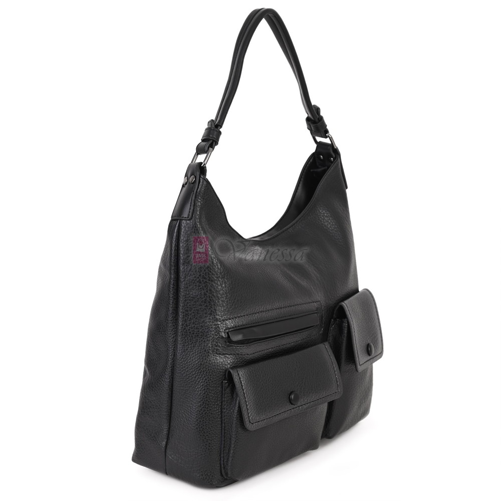 Ежедневна дамска чанта от еко кожа, в черен цвят. Код: MC507 Ежедневна дамска чанта от еко кожа, в черен цвят. Код: MC507