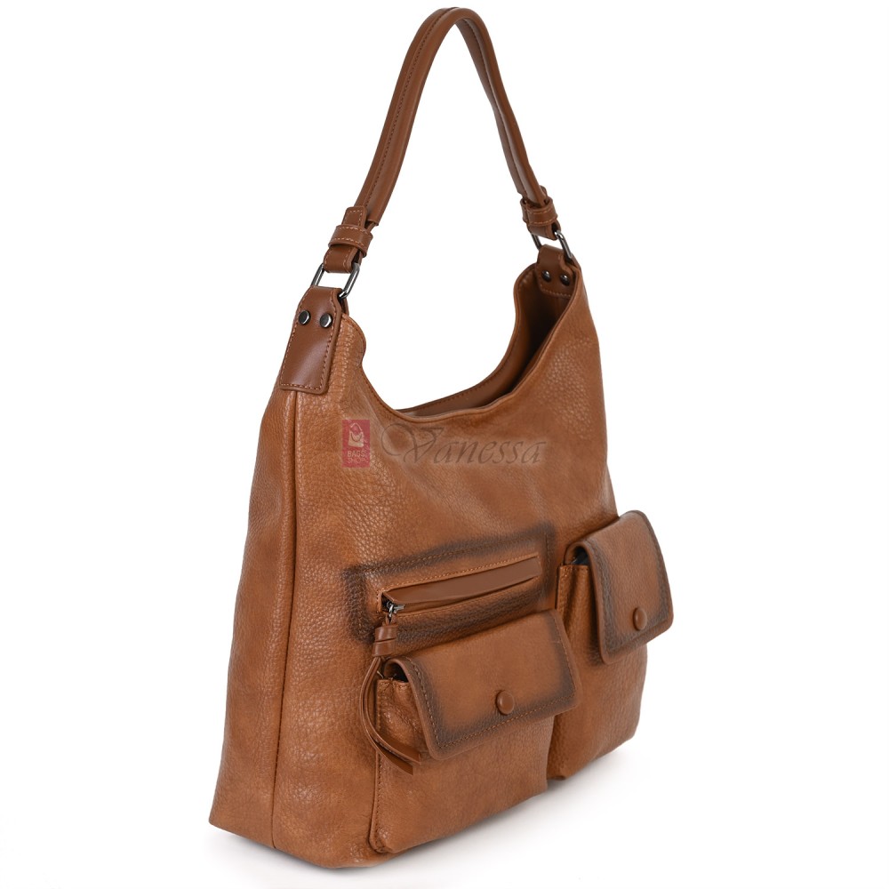 Ежедневна дамска чанта от еко кожа, в светлокафяв цвят. Код: MC507 Ежедневна дамска чанта от еко кожа, в светлокафяв цвят. Код: MC507